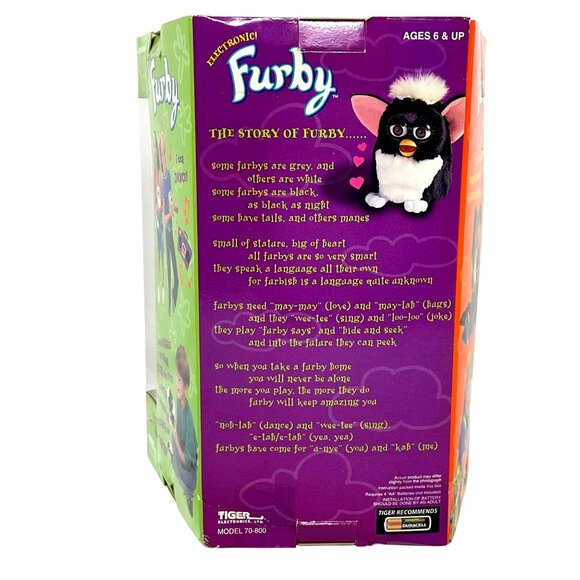 1998 Furby Frog Green White Blue Eyes 70-800 Gen 3 Collector Condition SEALED! - Picture 5 of 8